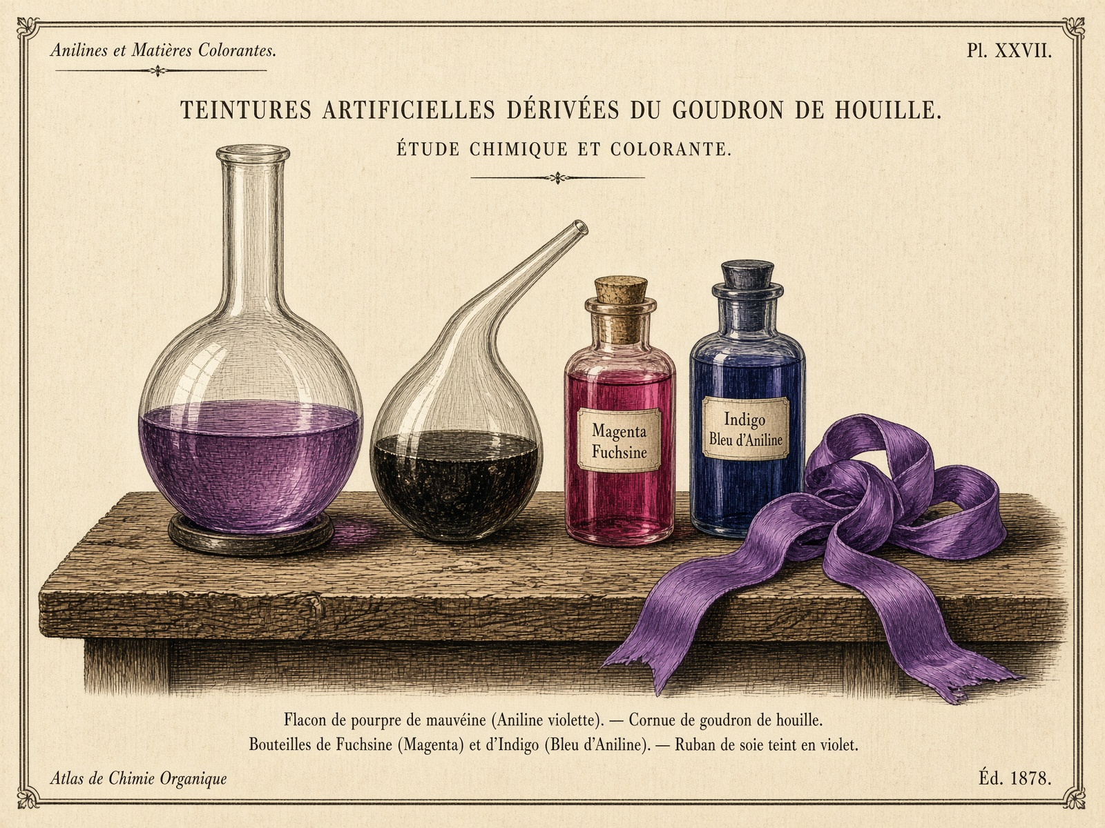 Synthetic dye (mauveine)